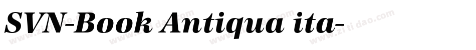 SVN-Book Antiqua ita字体转换